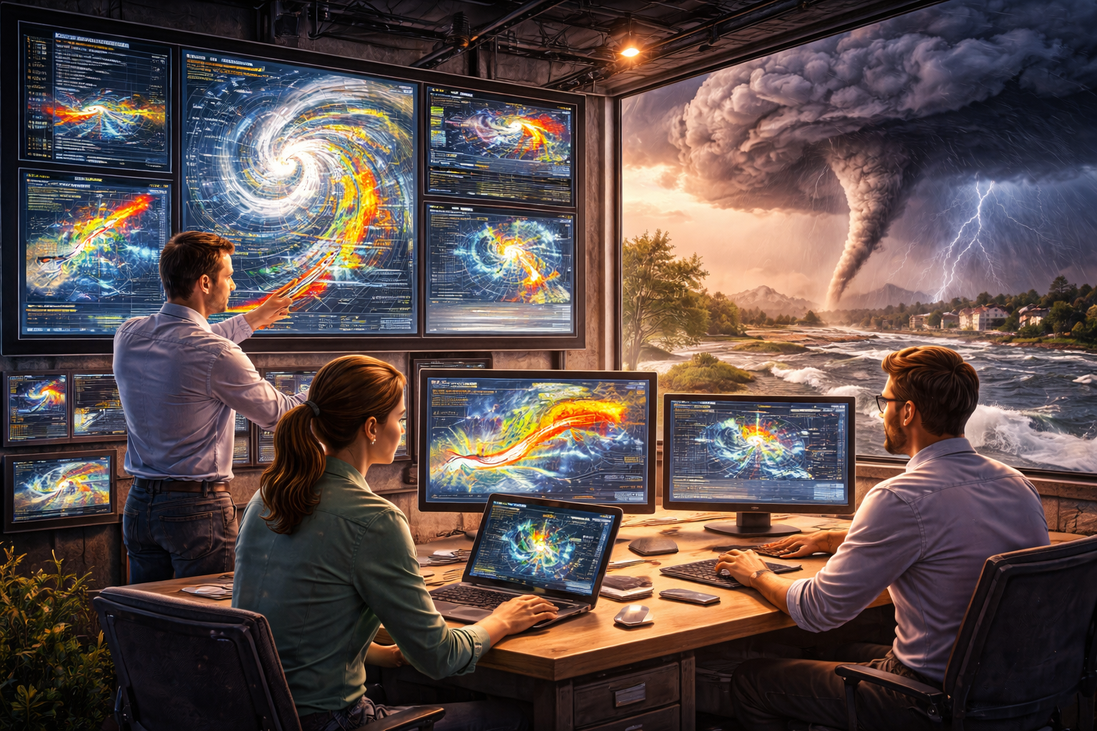 High-Resolution Global Weather and Atmospheric Circulation Visualization